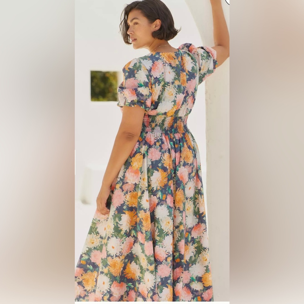 Anthropologie The Katerina V-Neck Button-Front Dress - Picture 6 of 8